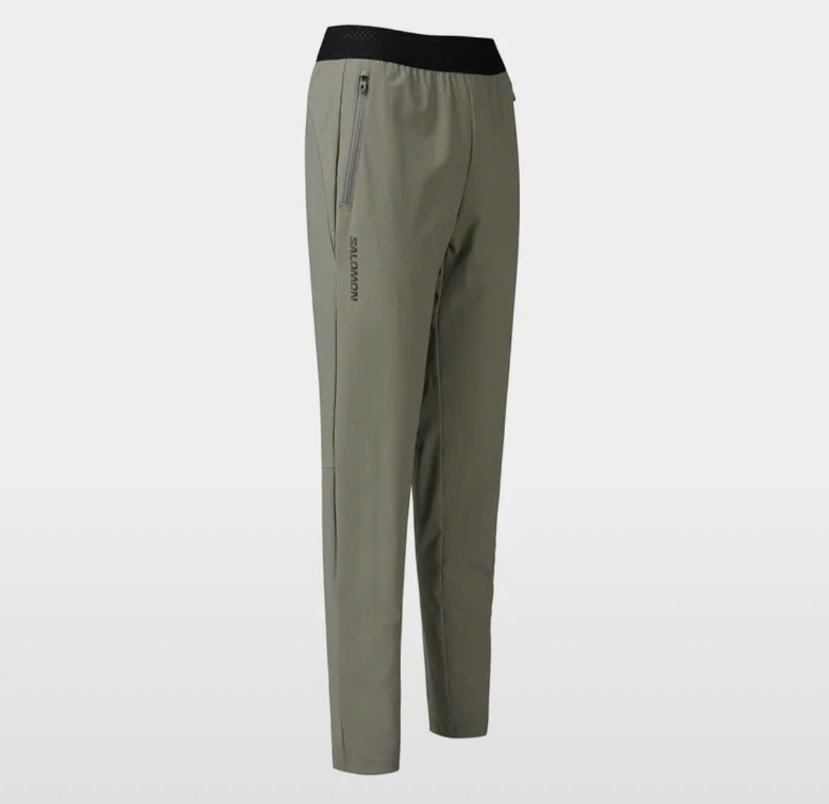Quần thể thao chất golf co giãn, cạp chun đen , màu rêu