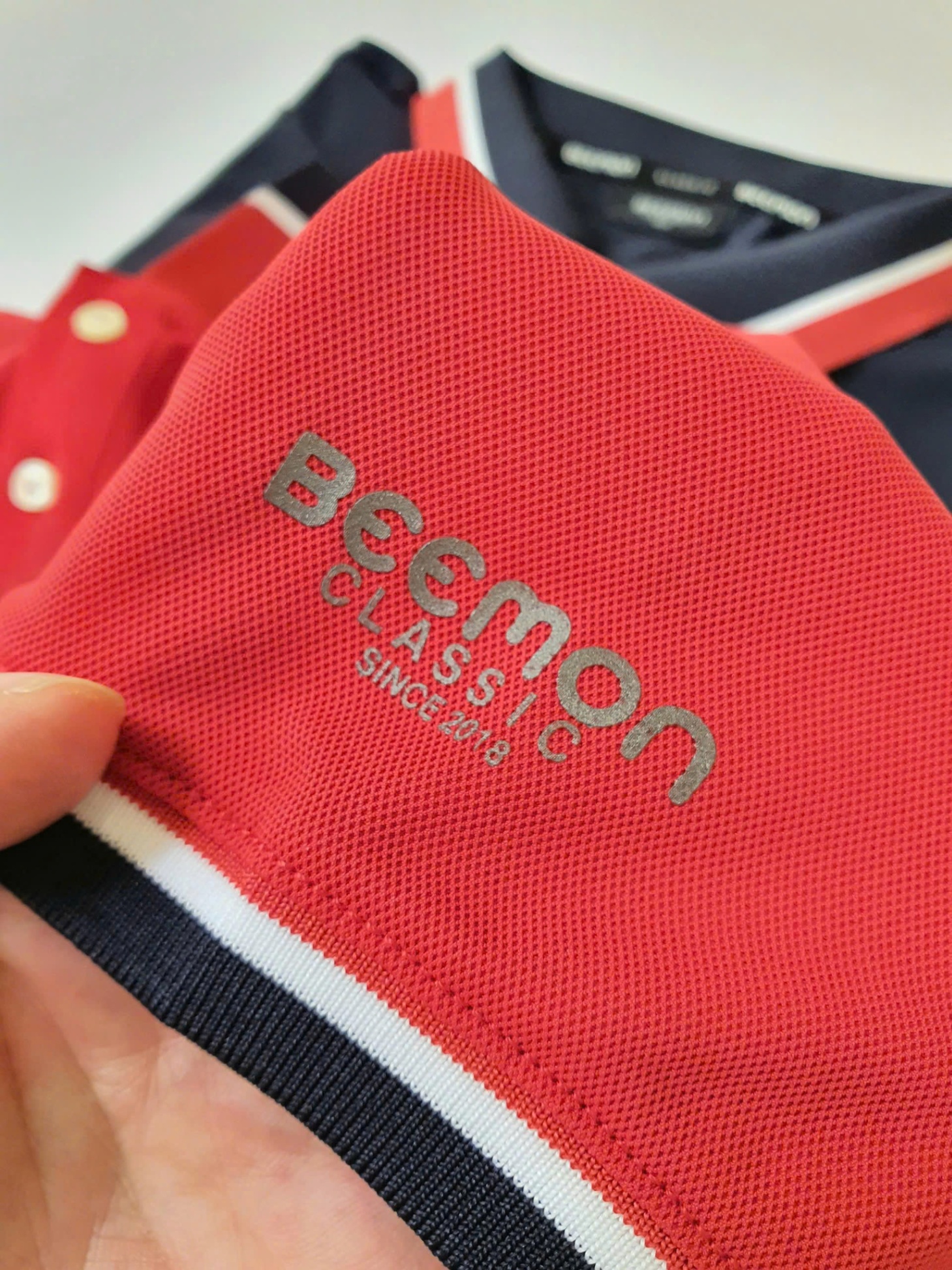 Áo phông polo Beemon nam, nữ hình lá cờ Tổ Quốc
