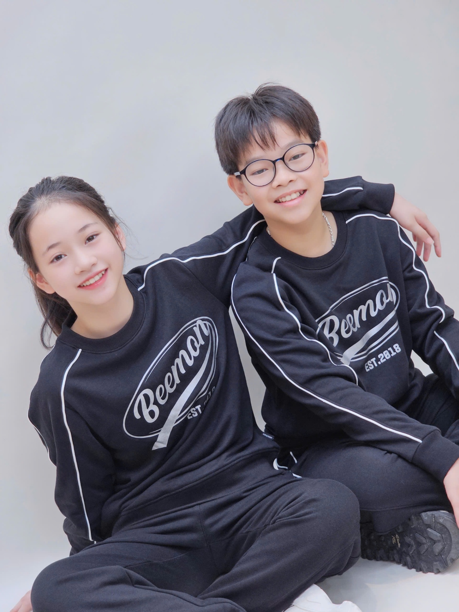 Bộ nỉ da cá dài tay Beemon cho BT, BG