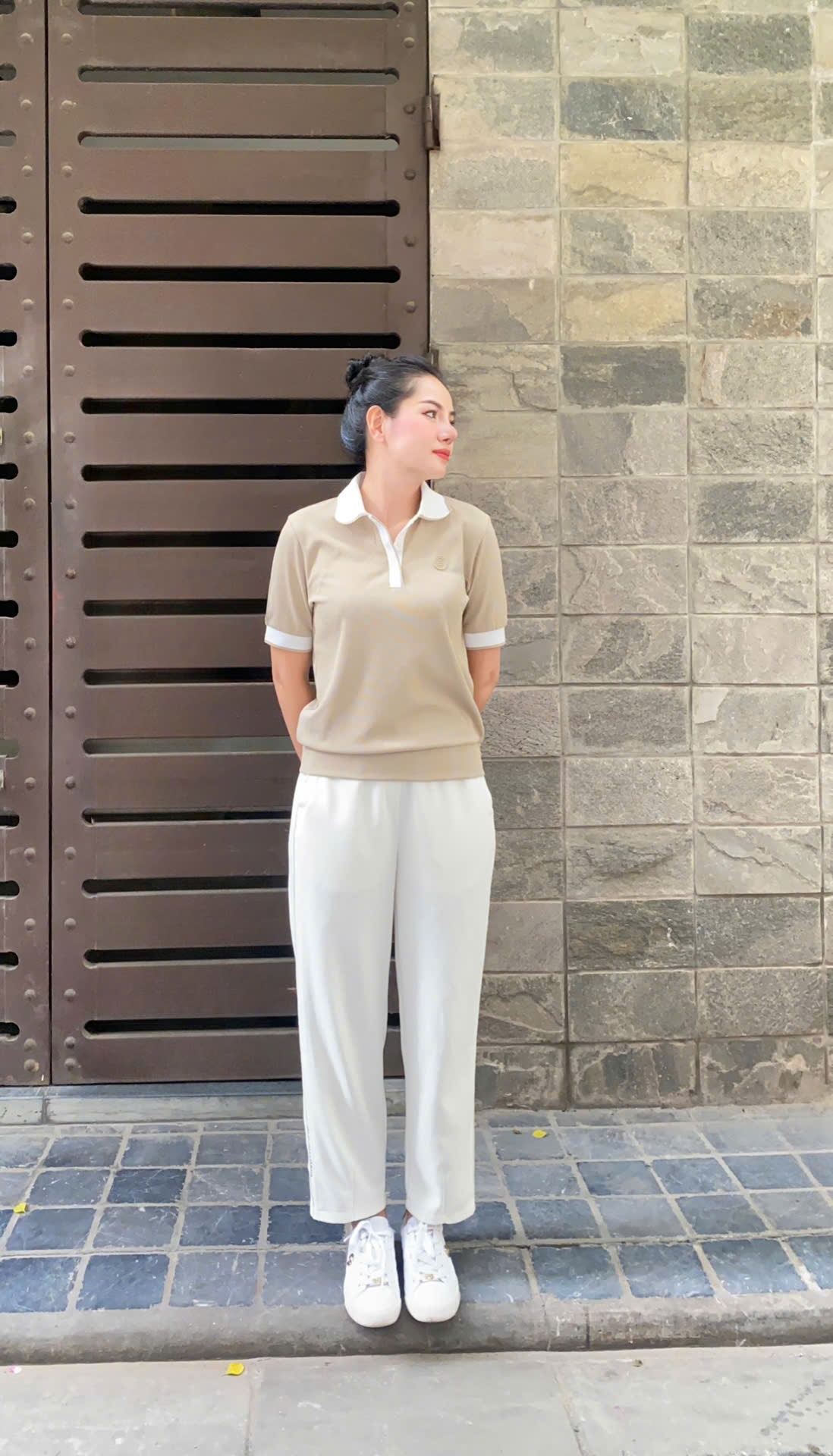 Quần baggy umi cạp chun, chất dày dặn