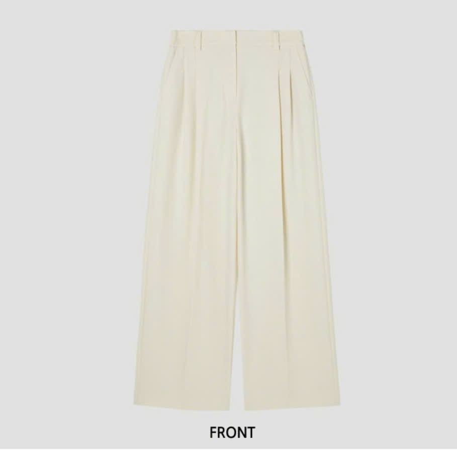 Quần suông 2 ly pha rayon, chất dày vừa phải
