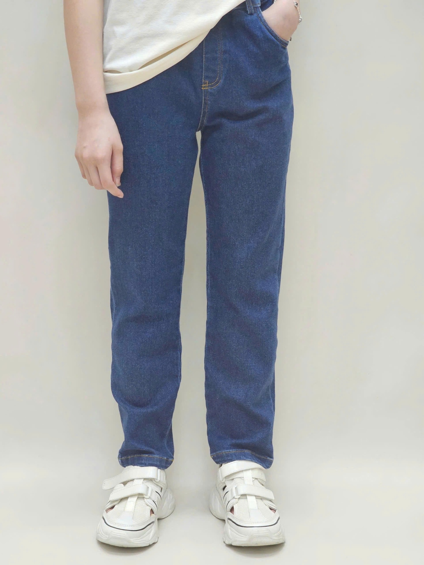 Quần jean ống đứng Beemon BT, BG cạp chun
