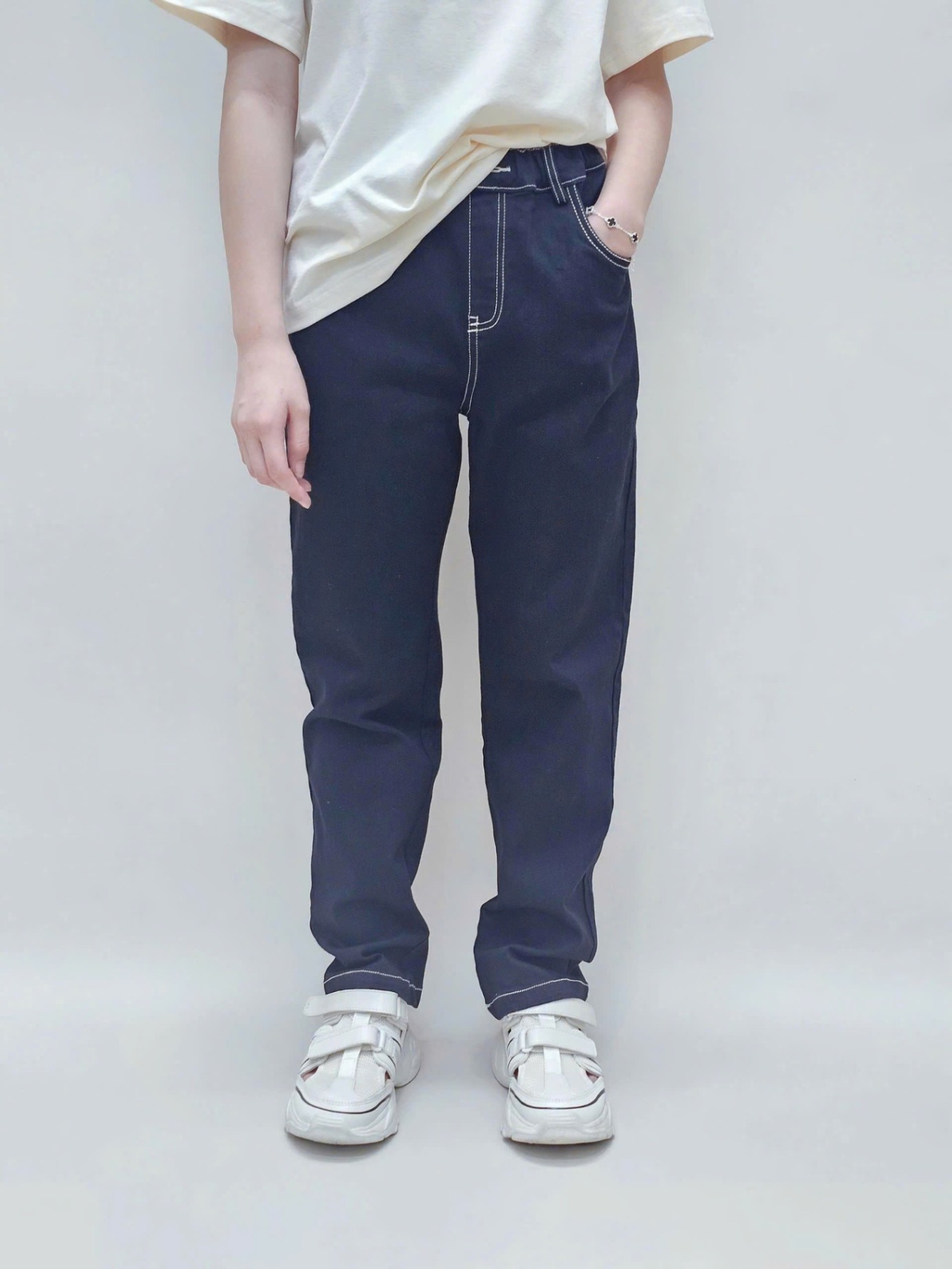Quần jean ống đứng Beemon BT, BG cạp chun