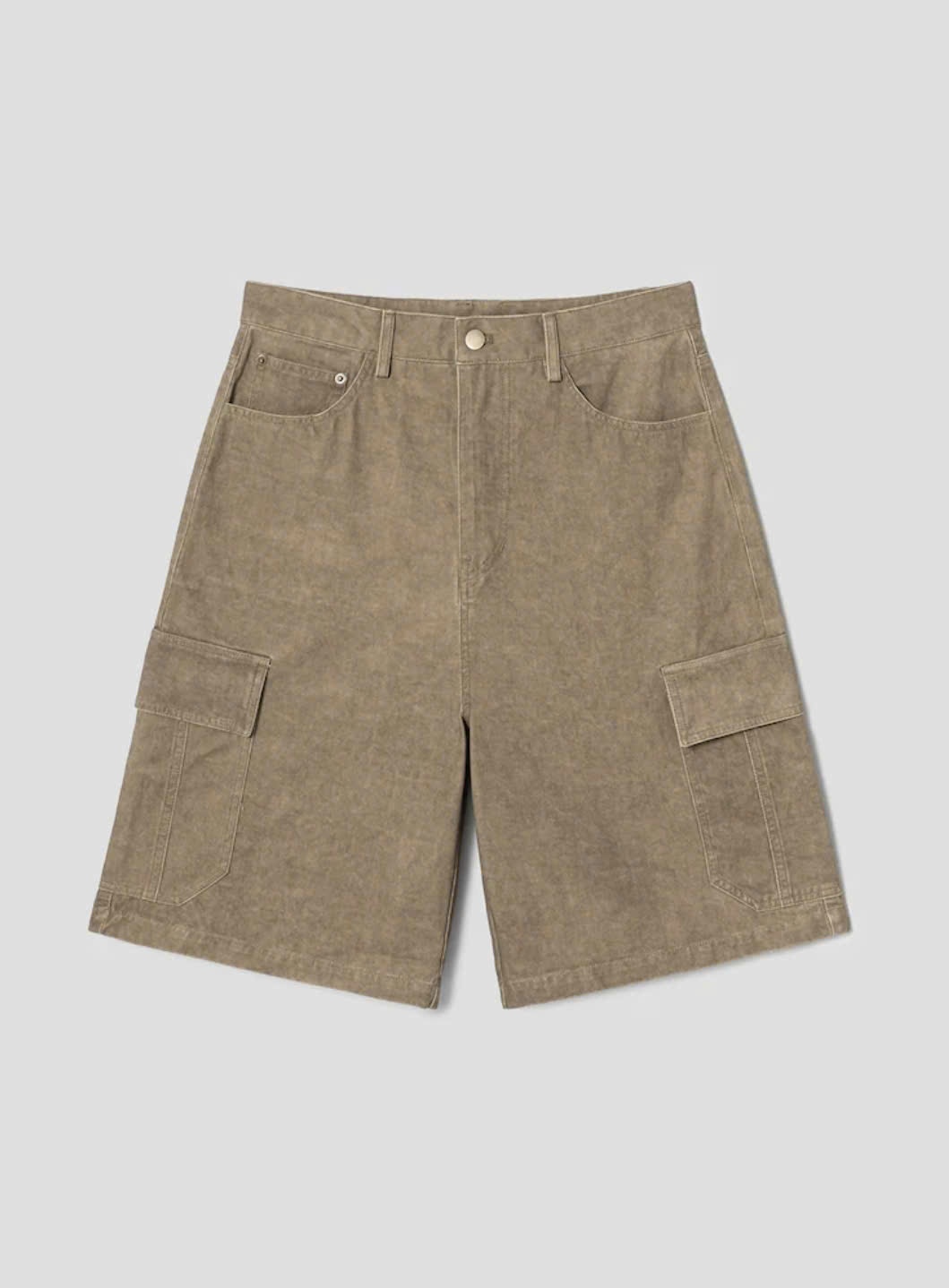 Quần short jean bemuda, túi hộp hông