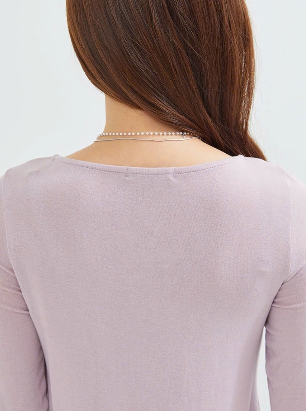 Áo thun rayon co giãn, cổ tròn, dài tay