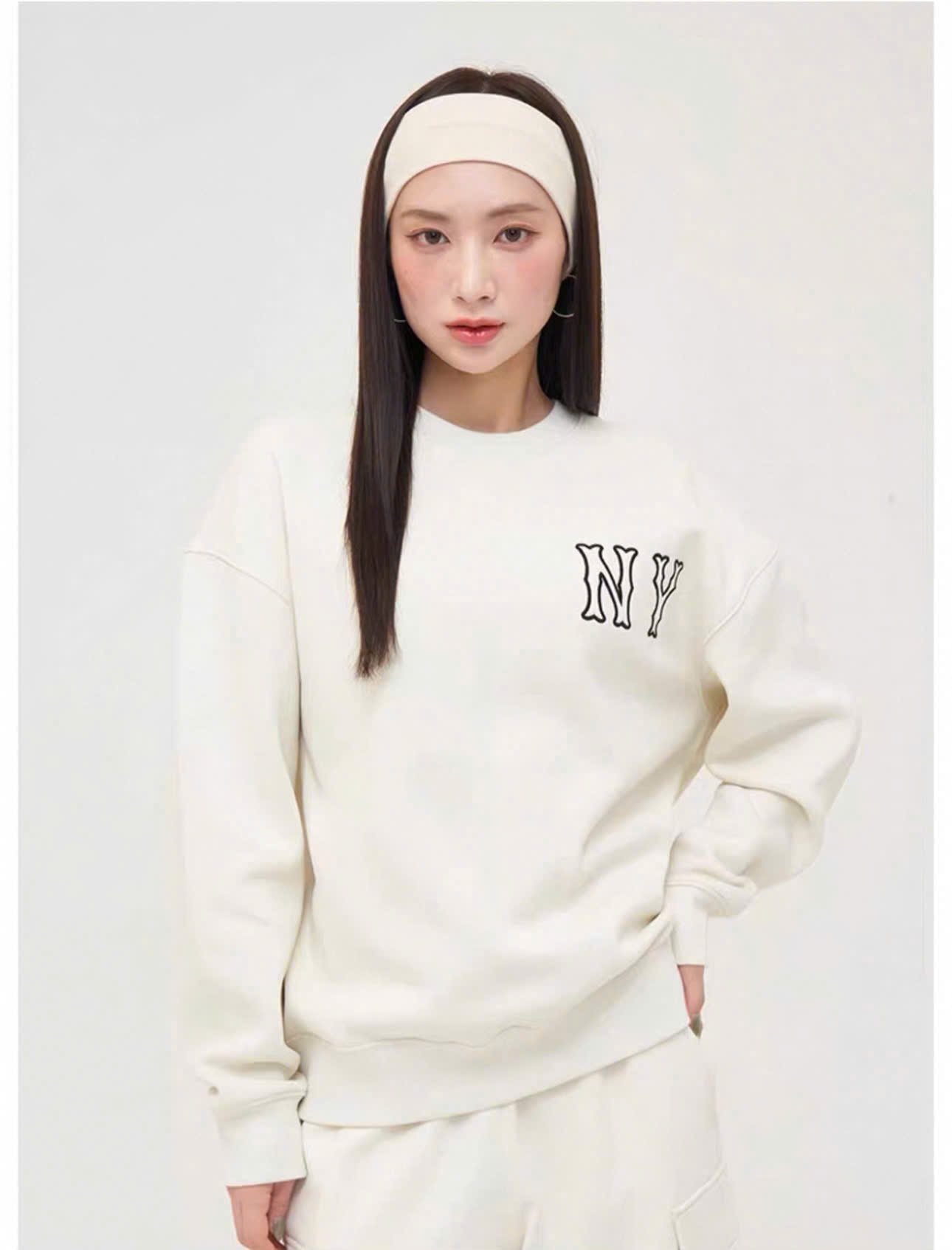 Áo nỉ unisex dáng oversize lót nỉ bông