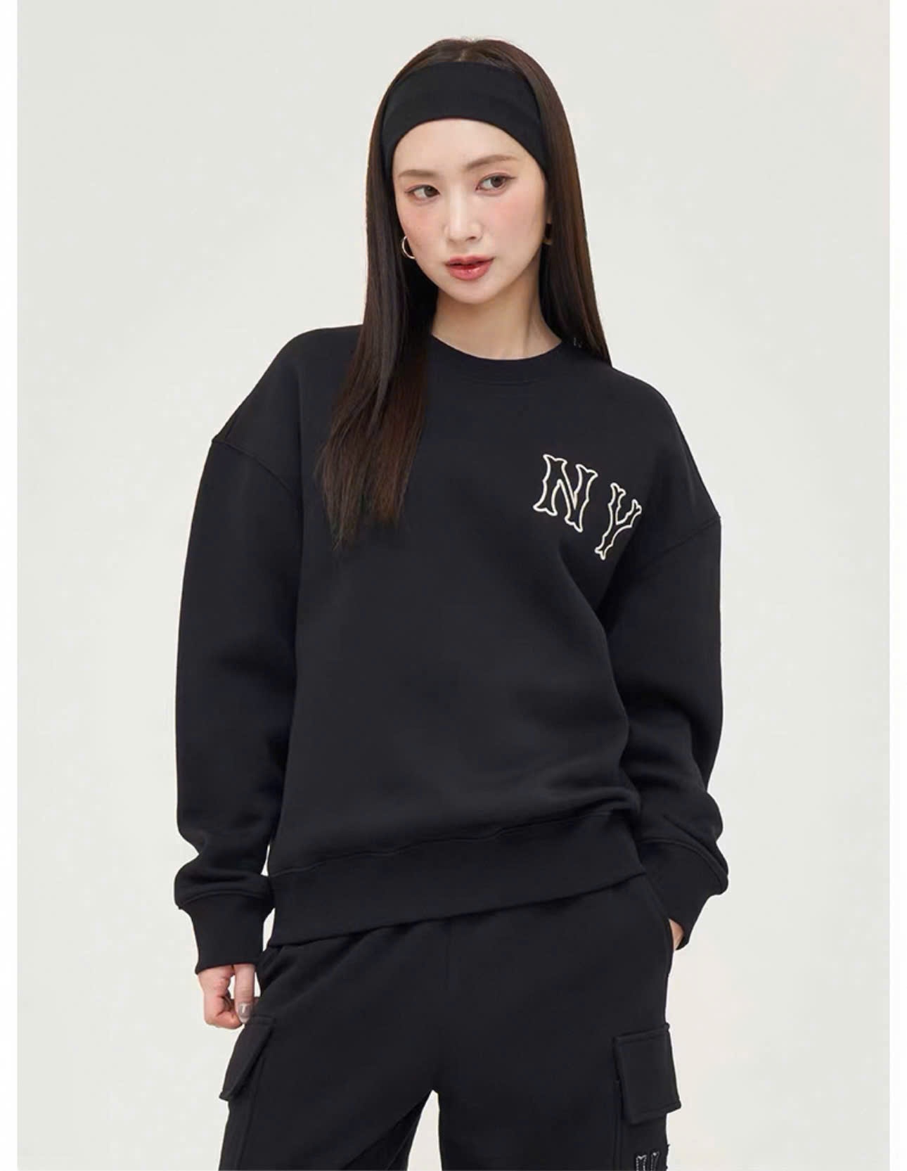 Áo nỉ unisex dáng oversize lót nỉ bông