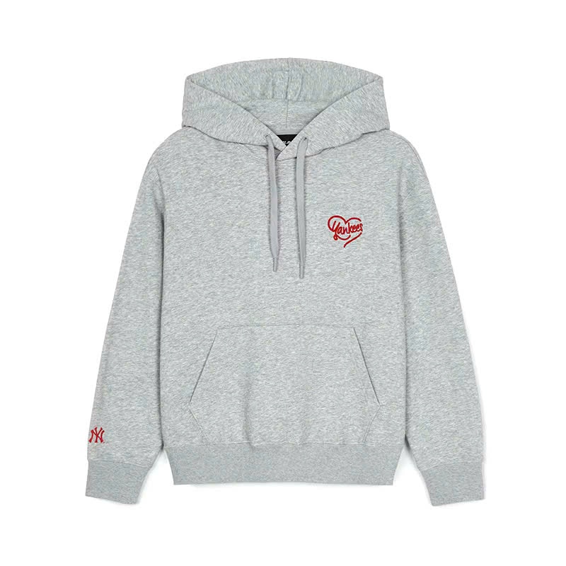 Áo nỉ hoodie, unisex, dài tay, túi vuông , ngực logo trái tim