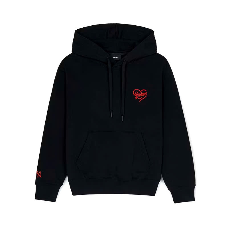 Áo nỉ hoodie, unisex, dài tay, túi vuông , ngực logo trái tim
