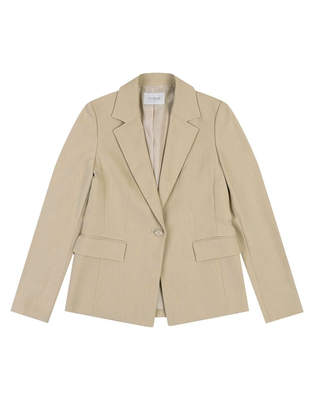 Áo khoác blazer cài 1 cúc, không xẻ