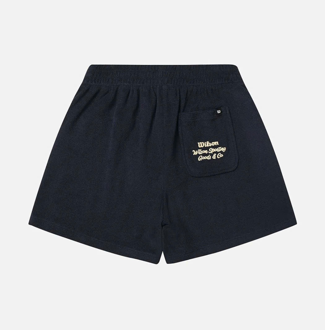 Quần short nhung cạp chun, túi vuông