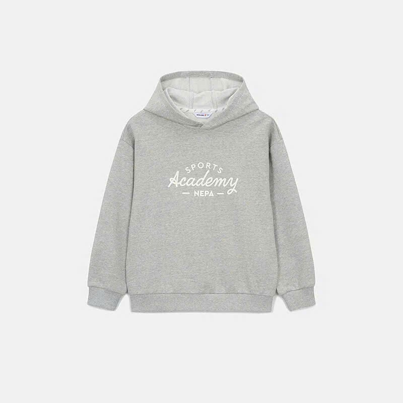 Áo nỉ hoodie kids dài tay,chữ trước ngực