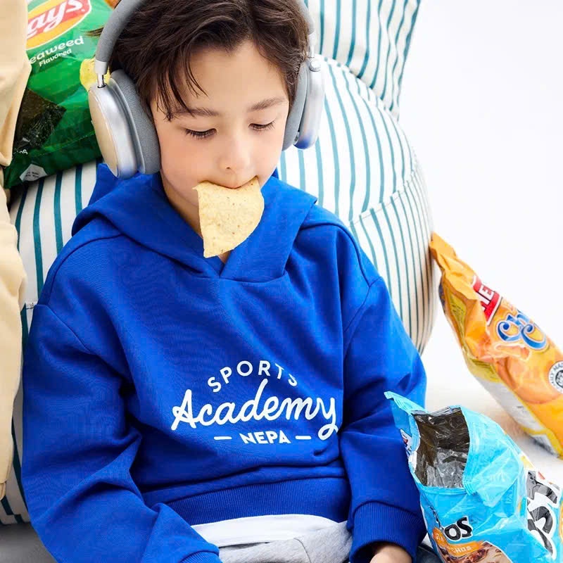 Áo nỉ hoodie kids dài tay,chữ trước ngực