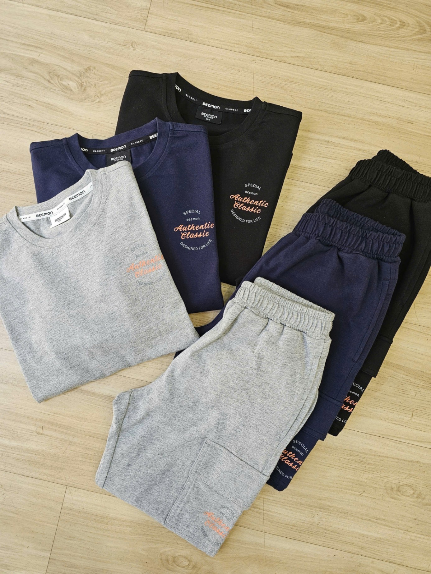 Bộ cotton co giãn 4 chiều Beemon cho BT BG