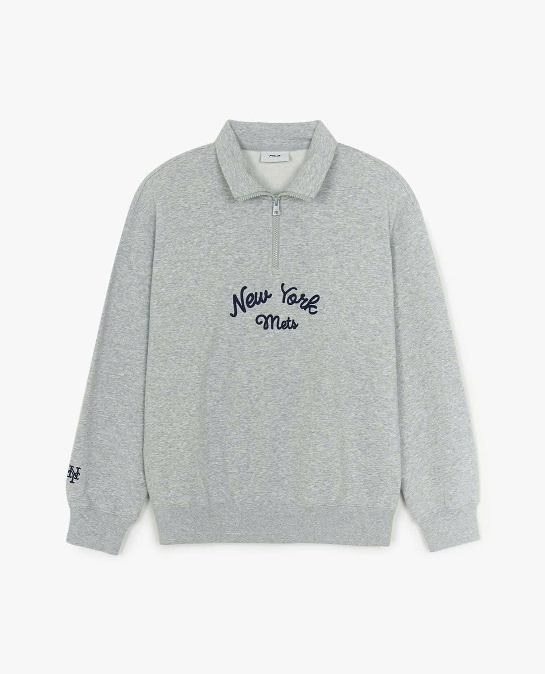 Áo nỉ da cá kéo khóa cổ, dòng unisex, chữ trước ngực