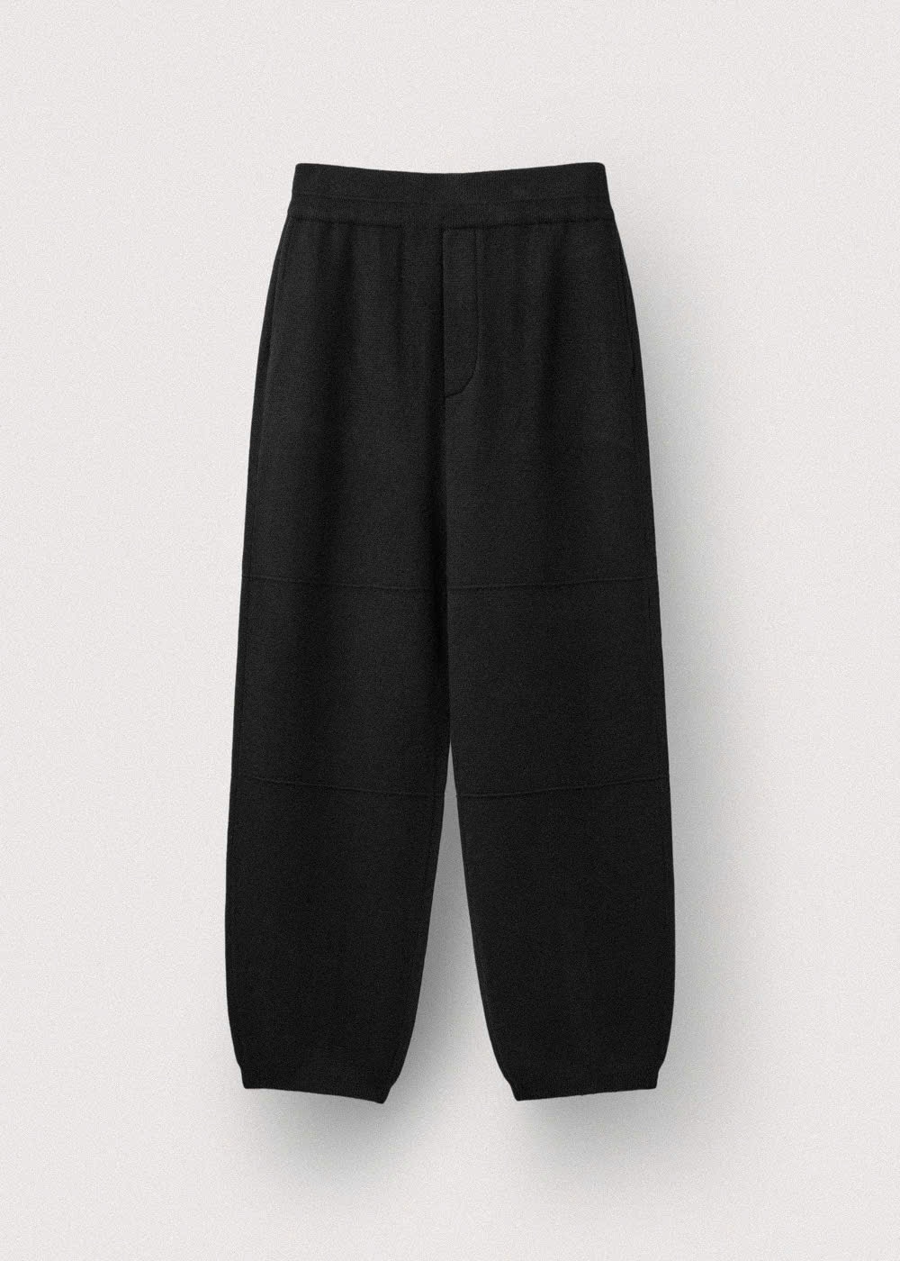 Quần baggy len unisex, cạp chun, đính hàng cúc sau
