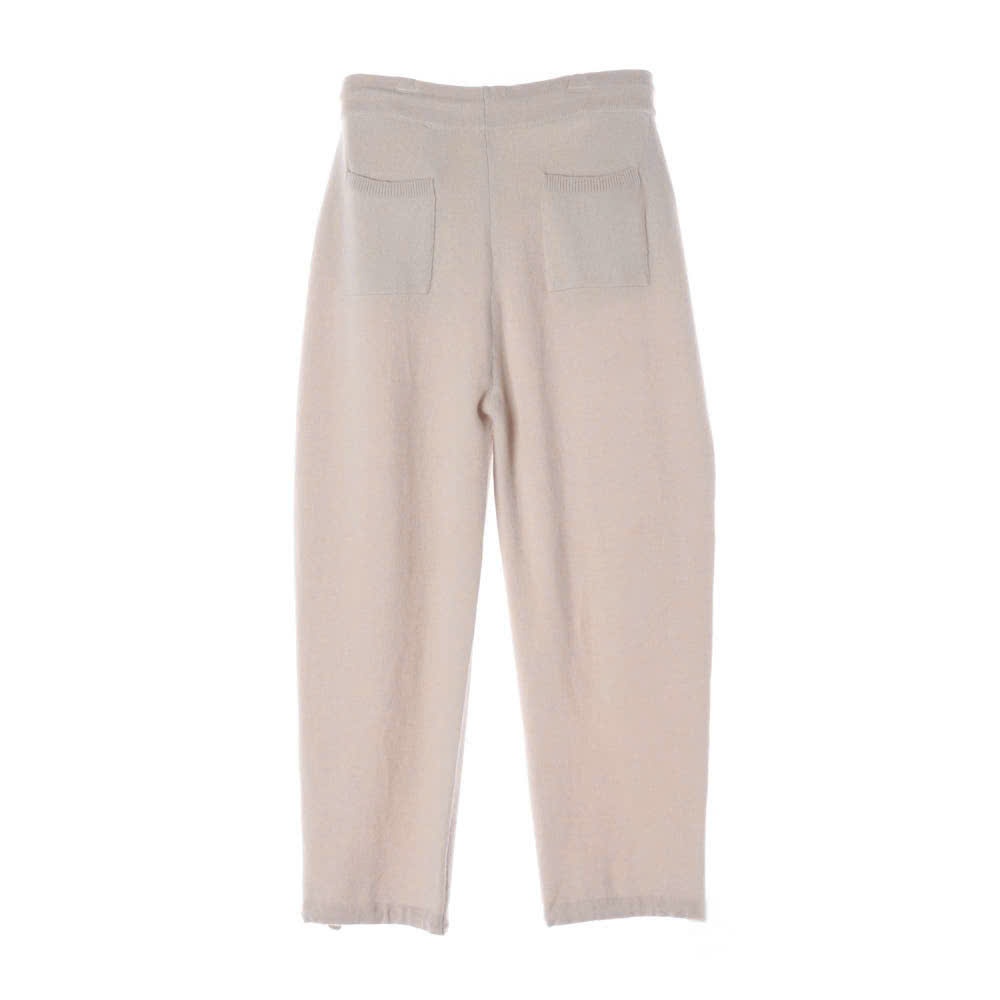 Quần baggy len cạp chun, 2 túi vuông sau