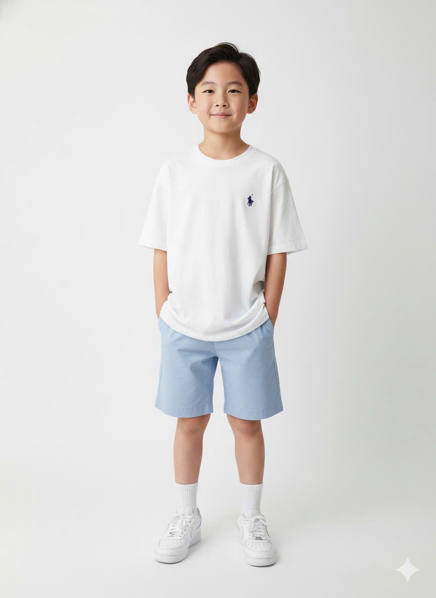 Quần short kaki co giãn Beemon cho BT BG, cạp chun
