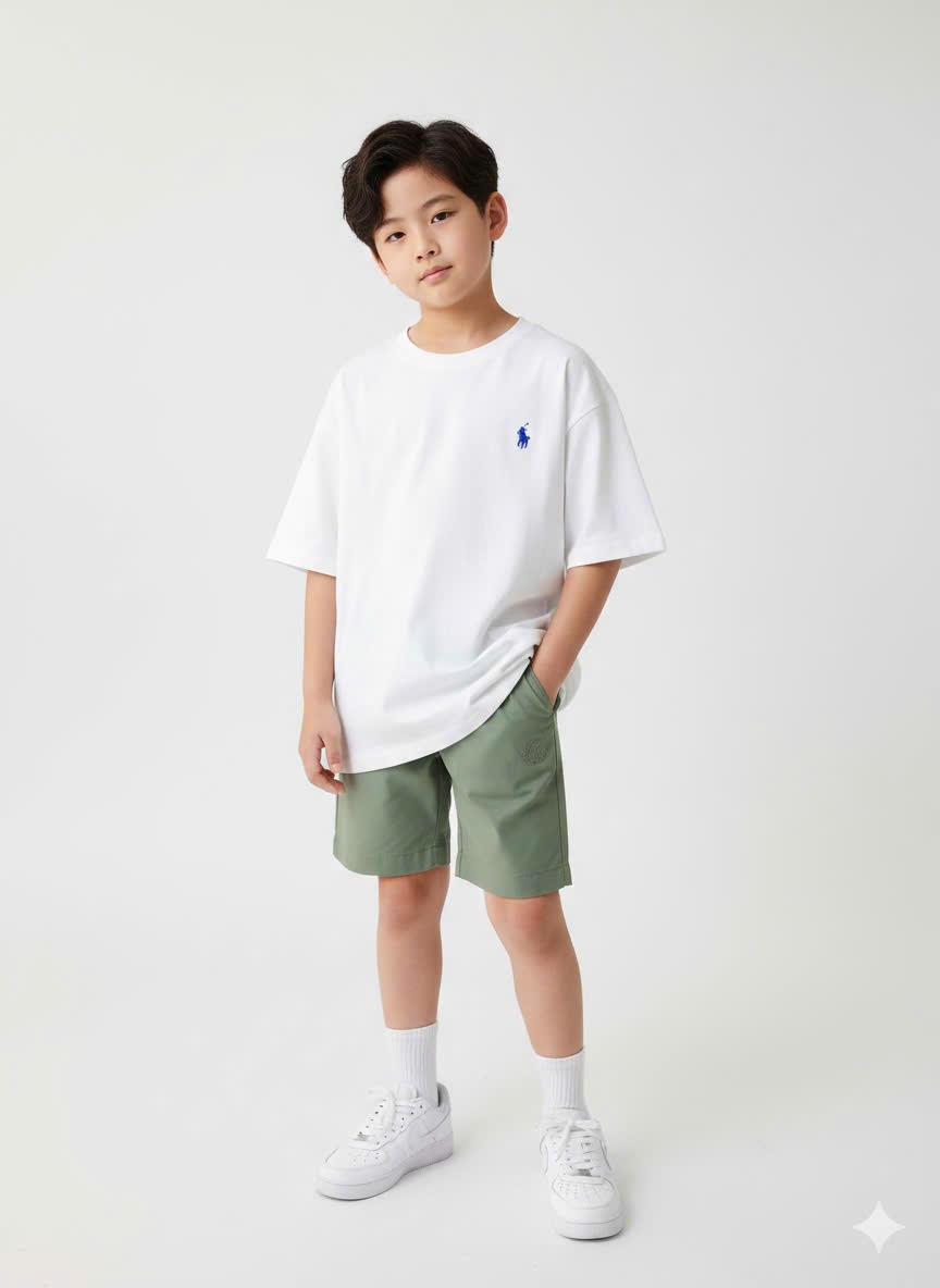 Quần short kaki co giãn Beemon cho BT BG, cạp chun