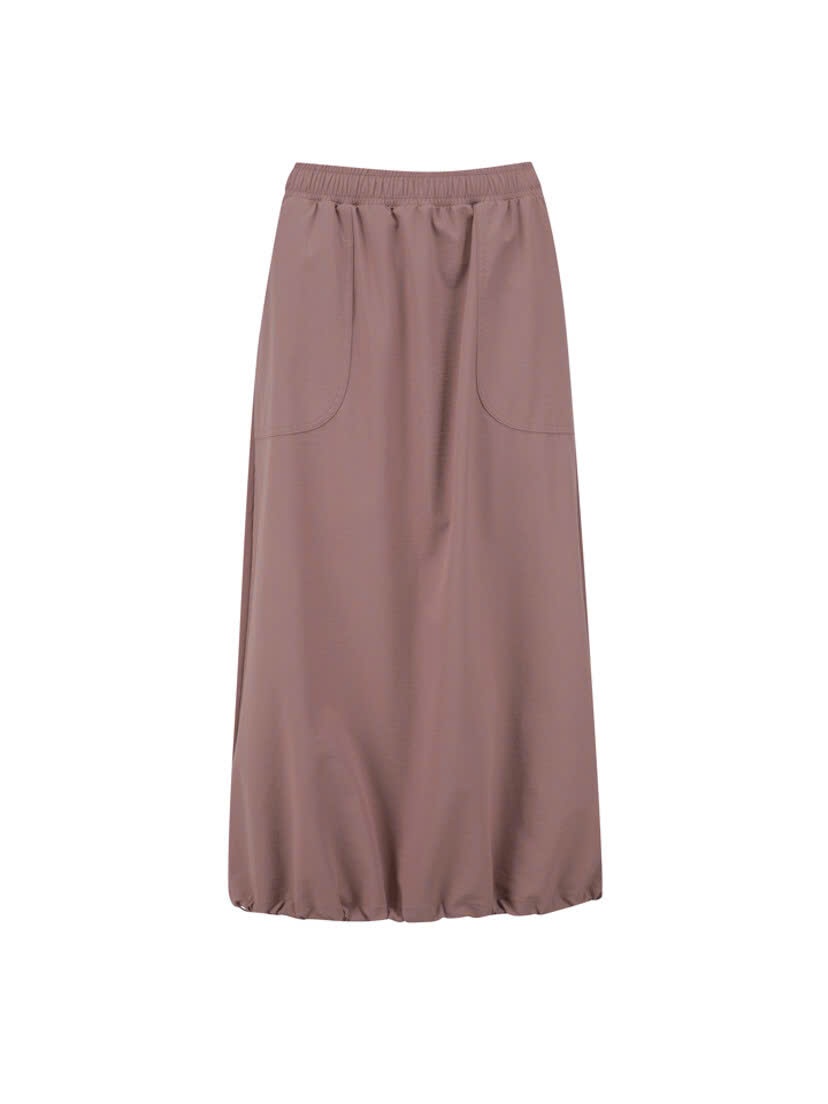 Chân váy midi cạp chun, dòng thể thao