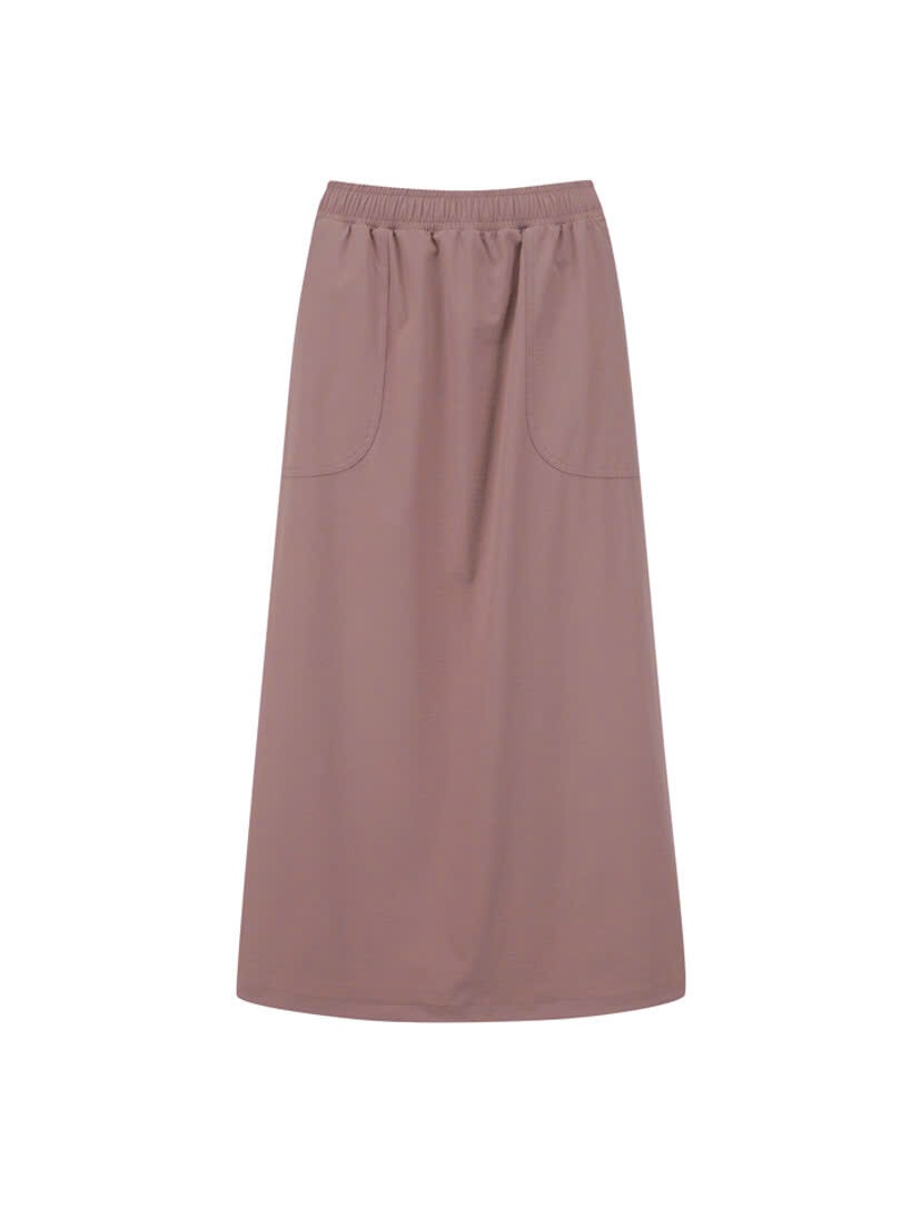 Chân váy midi cạp chun, dòng thể thao
