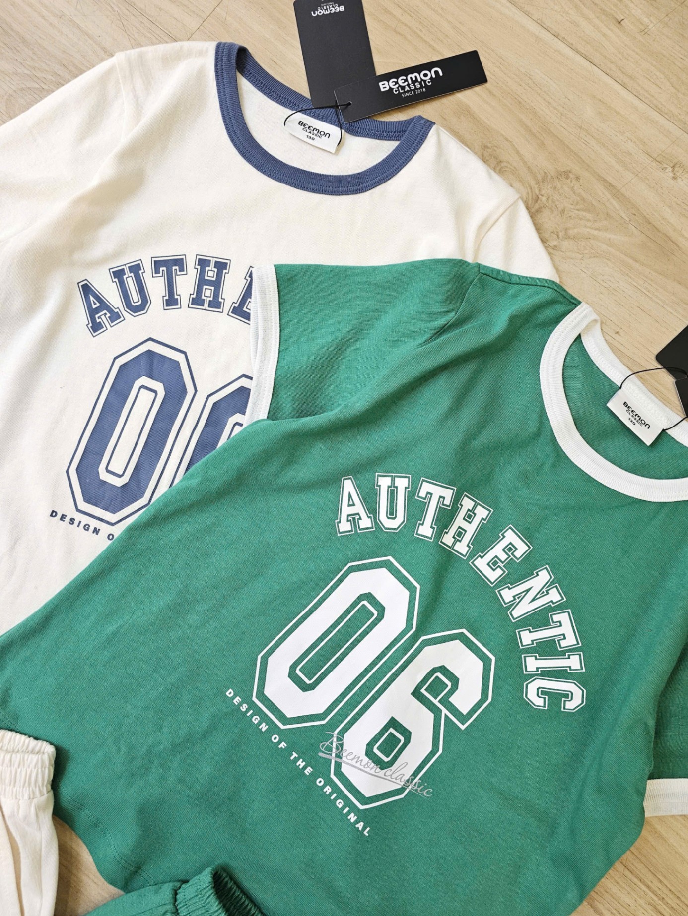 Bộ cotton Beemon cho BT BG, chữ AUTHENTIC