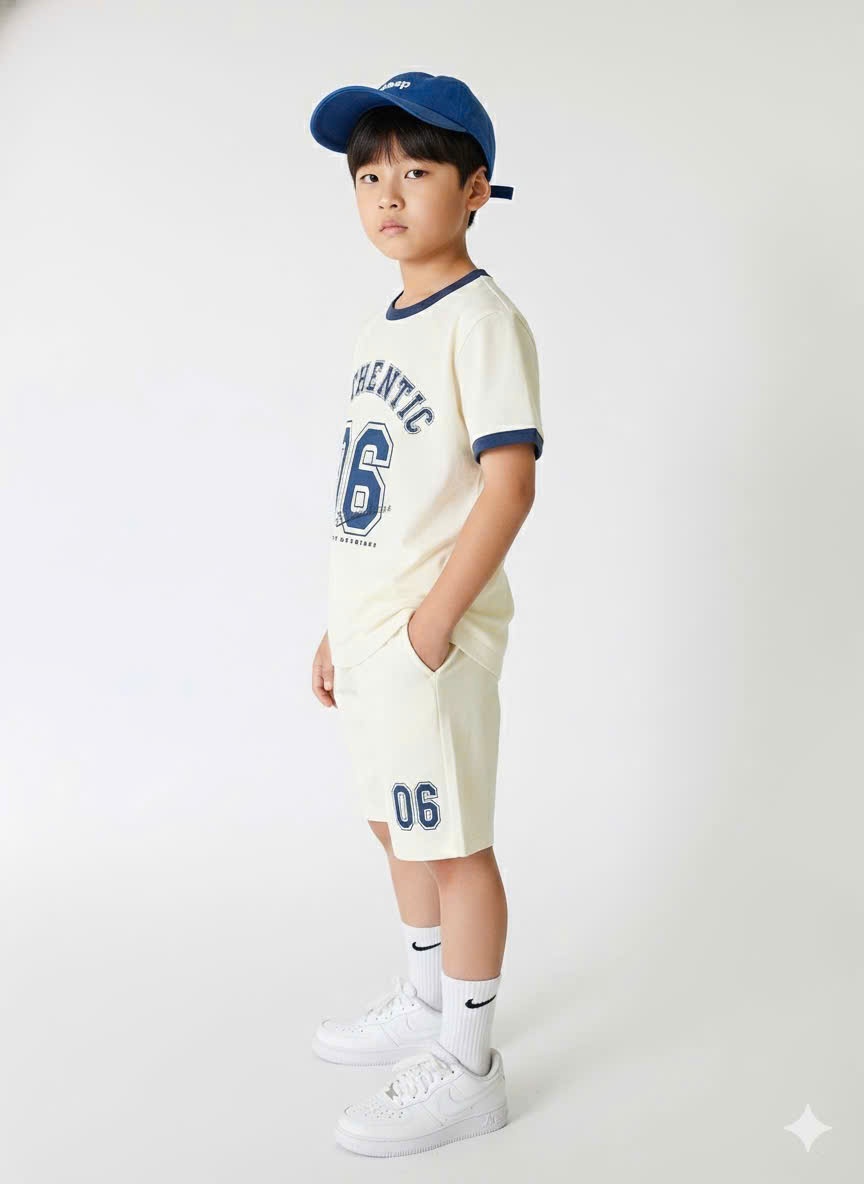 Bộ cotton Beemon cho BT BG, chữ AUTHENTIC