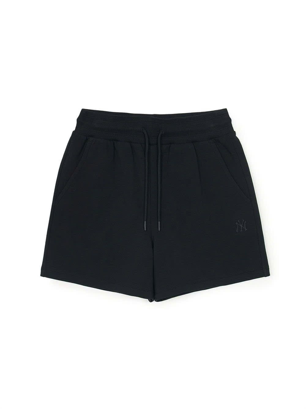 Quần short nỉ da cá cạp chun, logo nhỏ sau