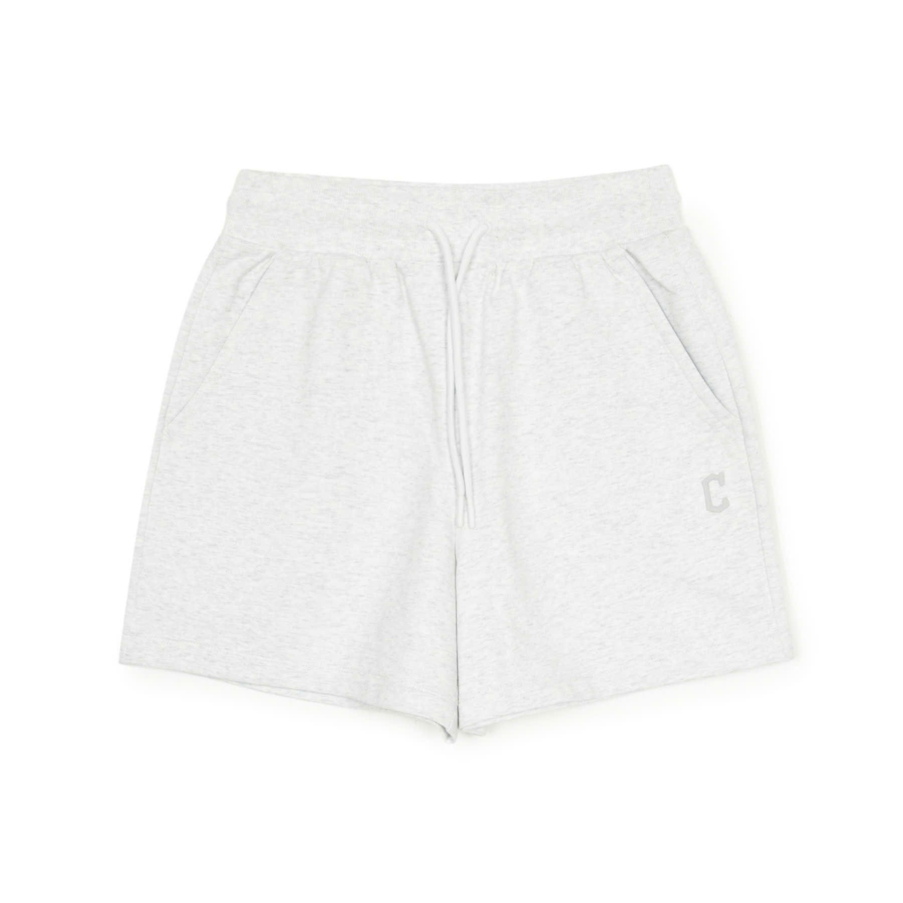Quần short nỉ da cá cạp chun, logo nhỏ sau