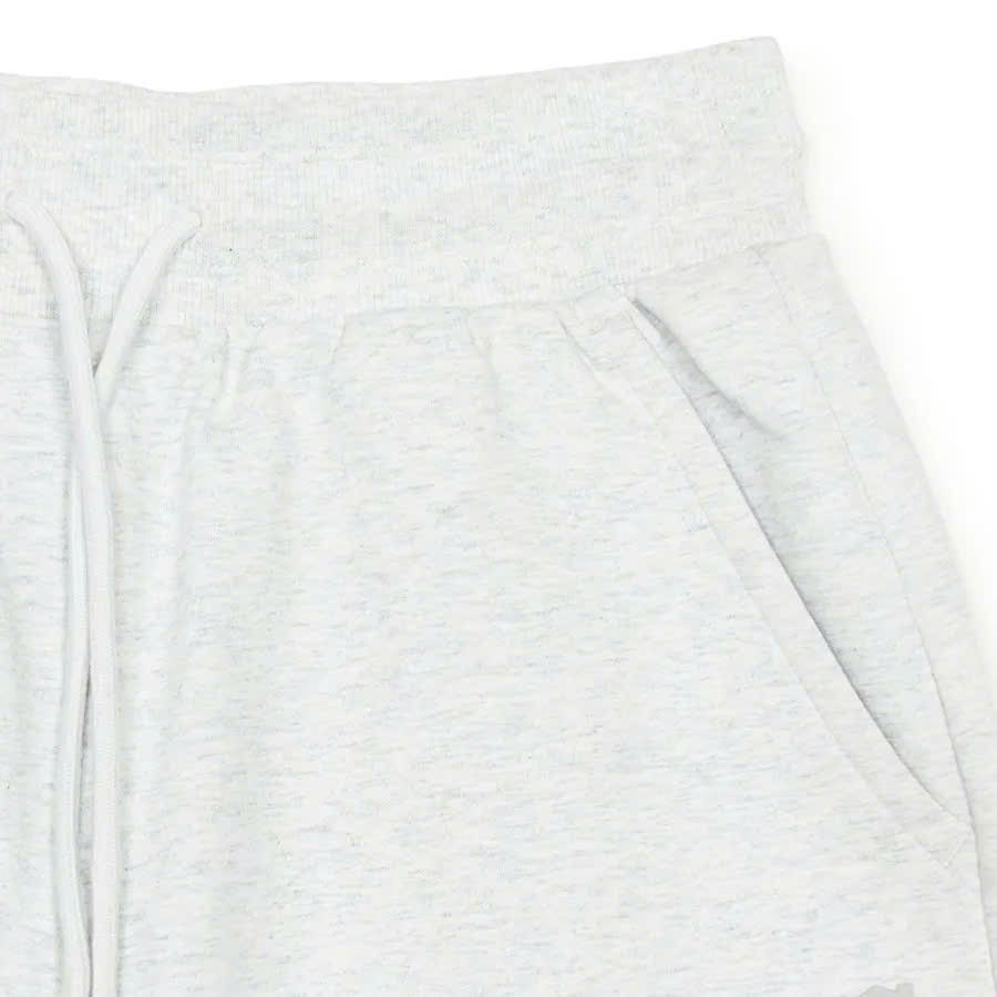 Quần short nỉ da cá cạp chun, logo nhỏ sau