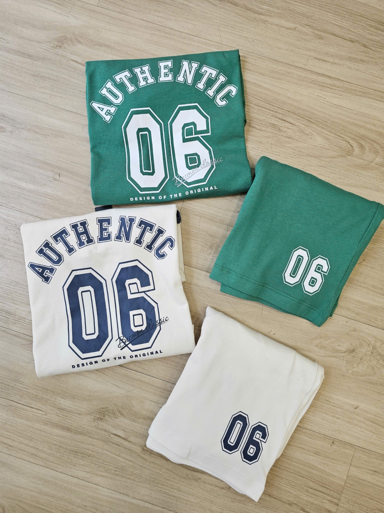 Bộ cotton Beemon cho BT BG, chữ AUTHENTIC