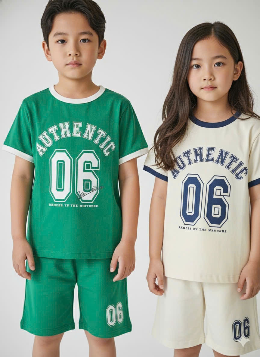 Bộ cotton Beemon cho BT BG, chữ AUTHENTIC