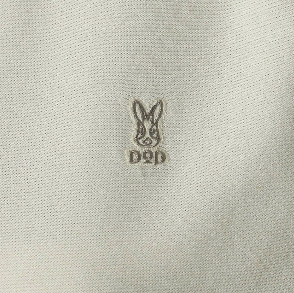 Áo thun dệt kim cổ polo ngắn tay, logo thỏ nhỏ