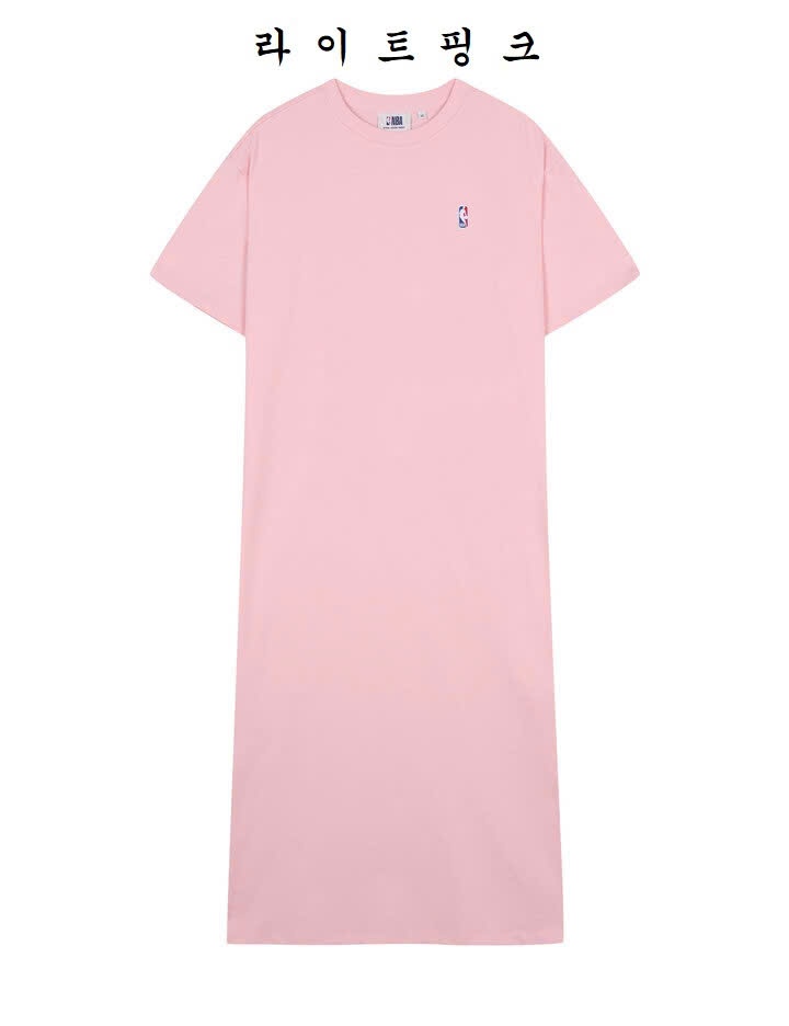 Váy cotton maxi, logo nhỏ trước ngực