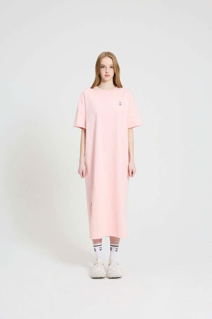 Váy cotton maxi, logo nhỏ trước ngực