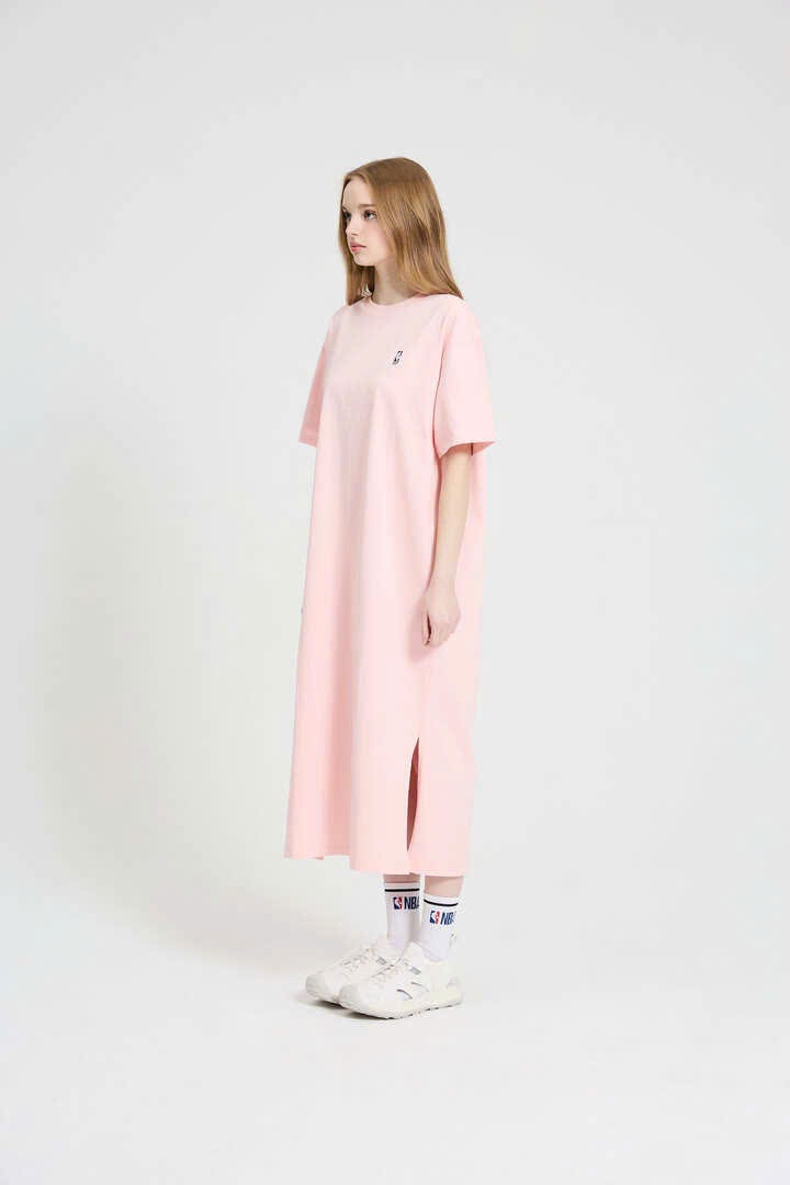 Váy cotton maxi, logo nhỏ trước ngực