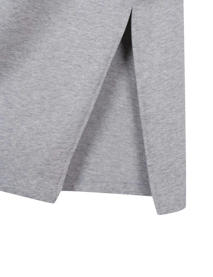 Váy cotton maxi, logo nhỏ trước ngực