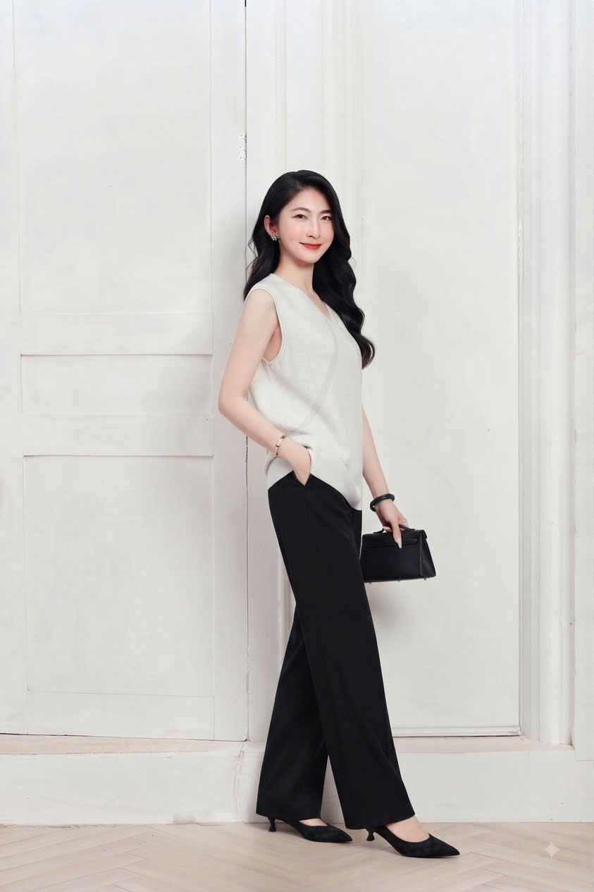Áo ba lỗ mongtogi, cổ tim vạt