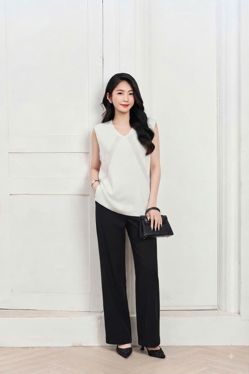 Áo ba lỗ mongtogi, cổ tim vạt