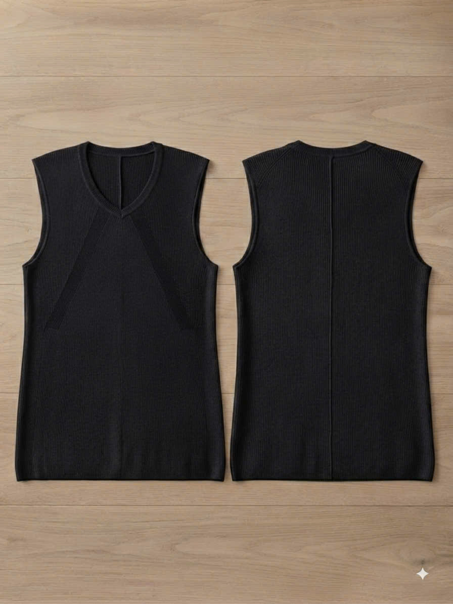 Áo ba lỗ mongtogi, cổ tim vạt