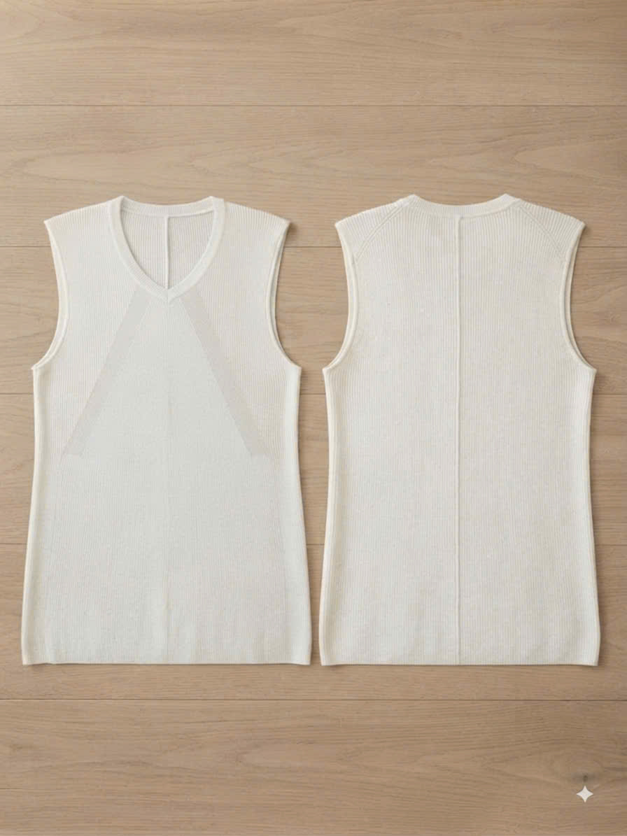 Áo ba lỗ mongtogi, cổ tim vạt