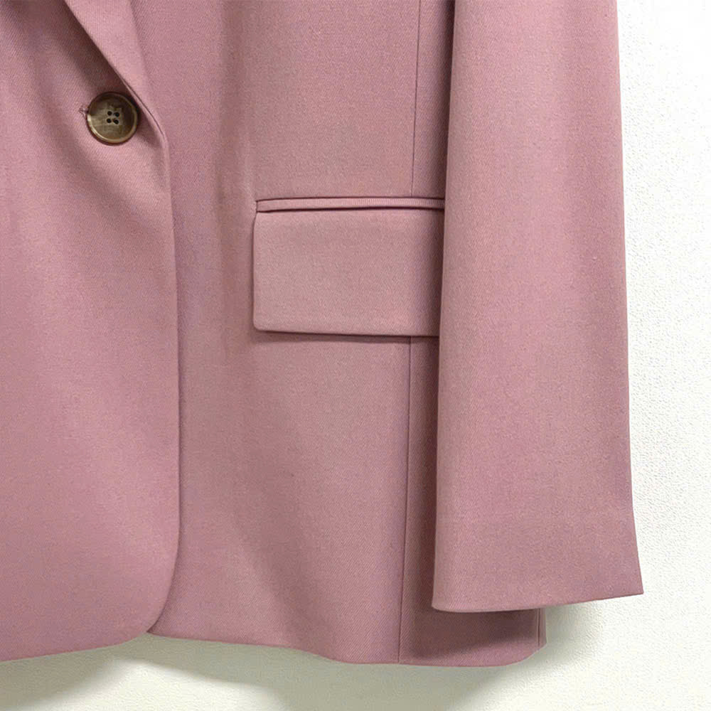 Áo blazer oversize 1 khuy, túi 2 bên và 1 túi giả trước ngực