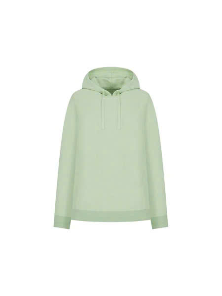 Áo hoodie len có mũ vải mỏng vừa, bo gấu nhẹ