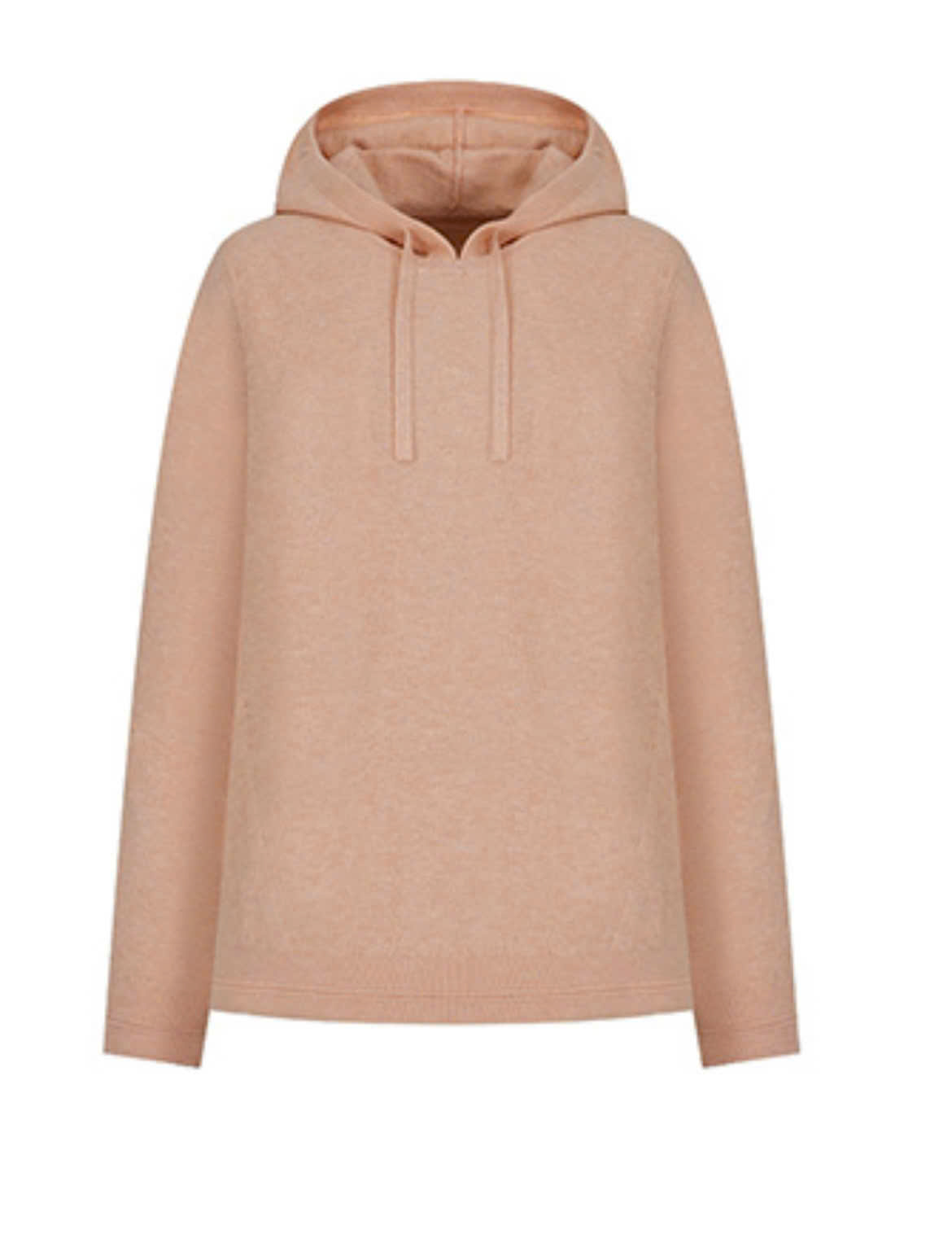 Áo hoodie len có mũ vải mỏng vừa, bo gấu nhẹ