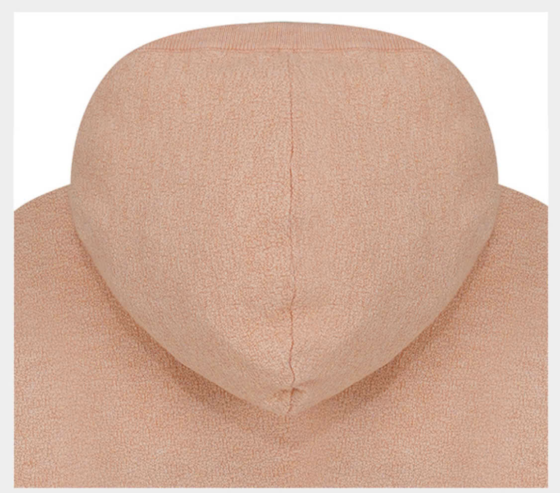 Áo hoodie len có mũ vải mỏng vừa, bo gấu nhẹ