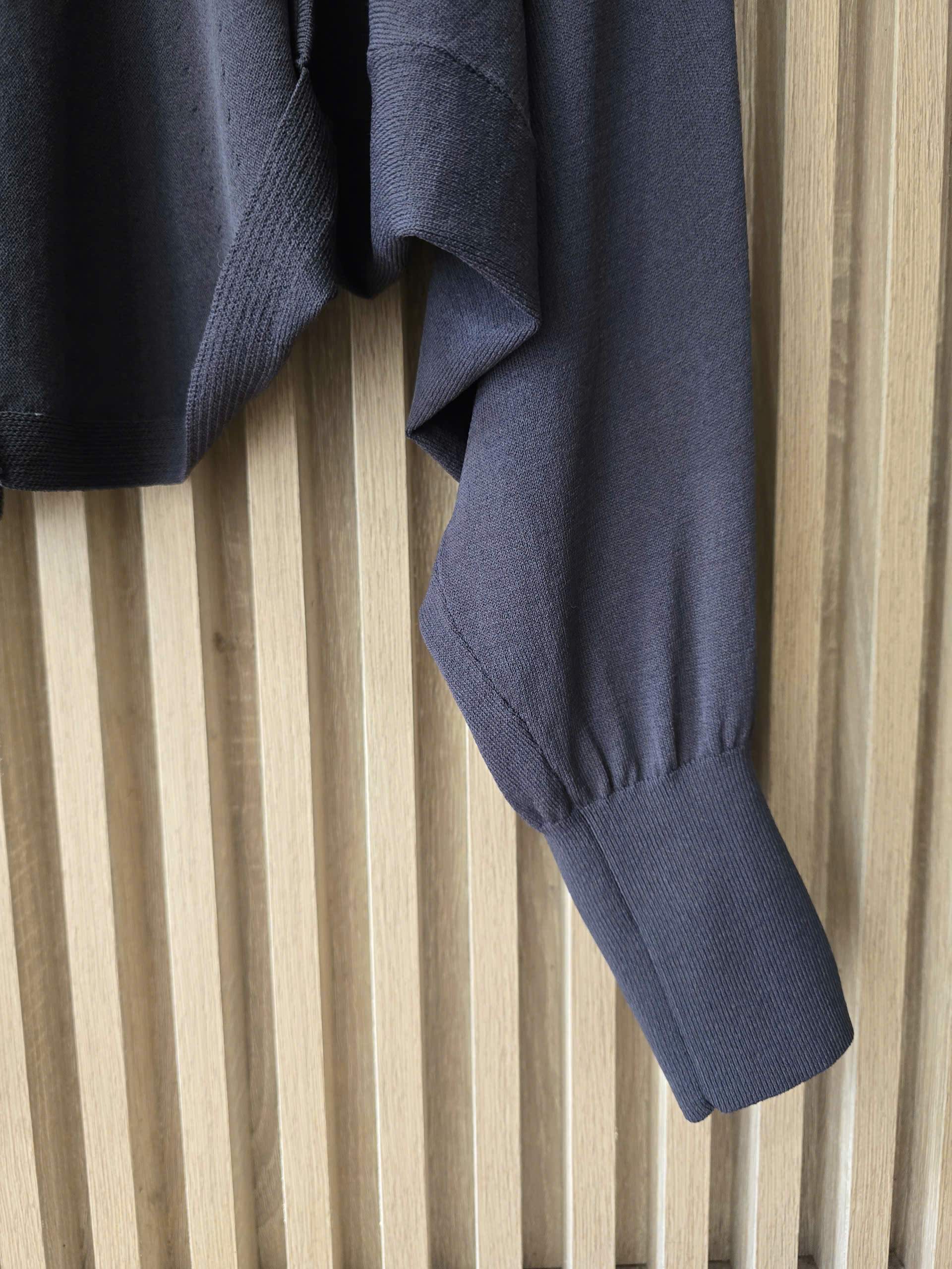 Áo khoác cardigan len dáng lửng dài tay thủy thủ