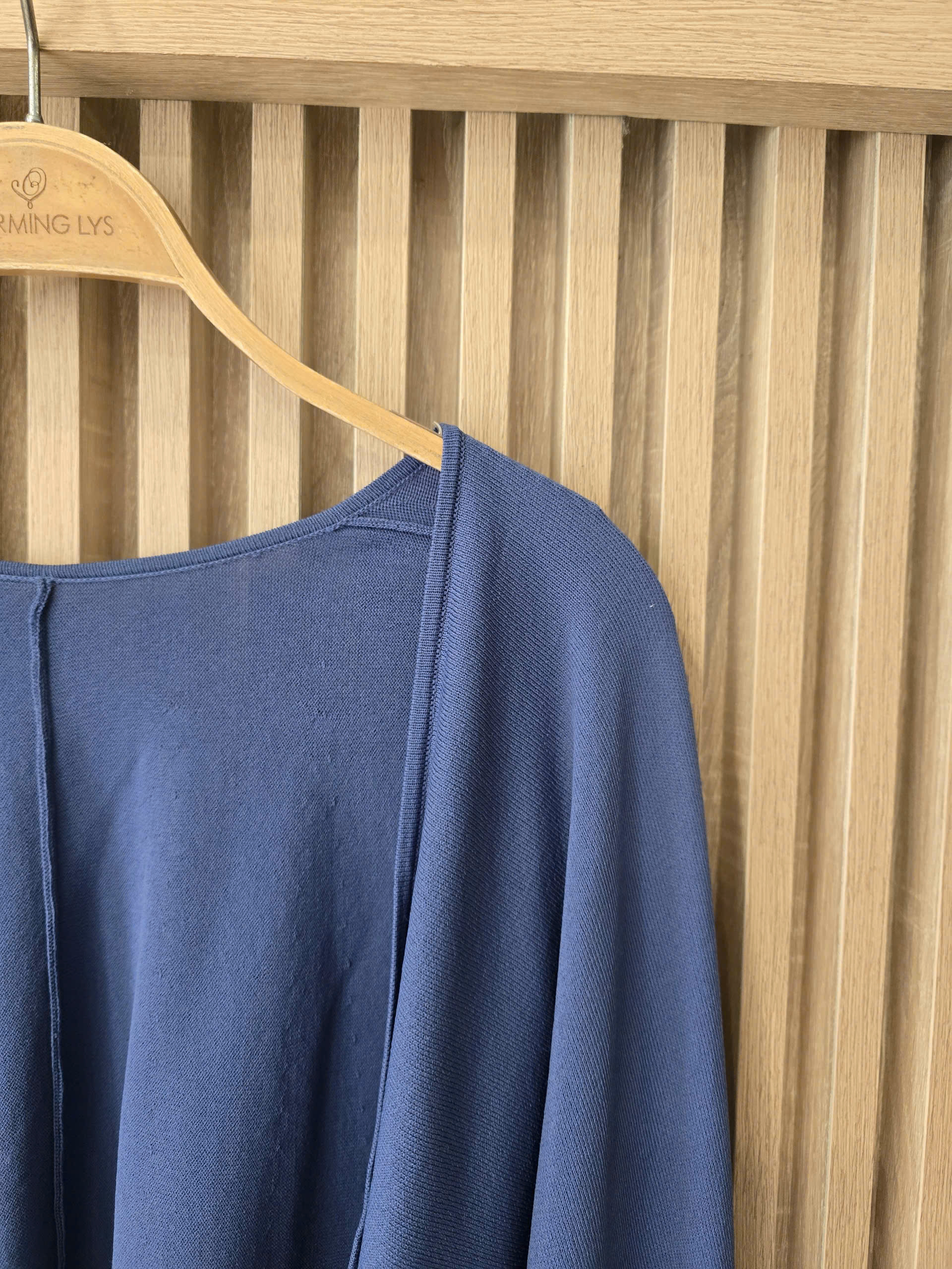 Áo khoác cardigan len dáng lửng dài tay thủy thủ