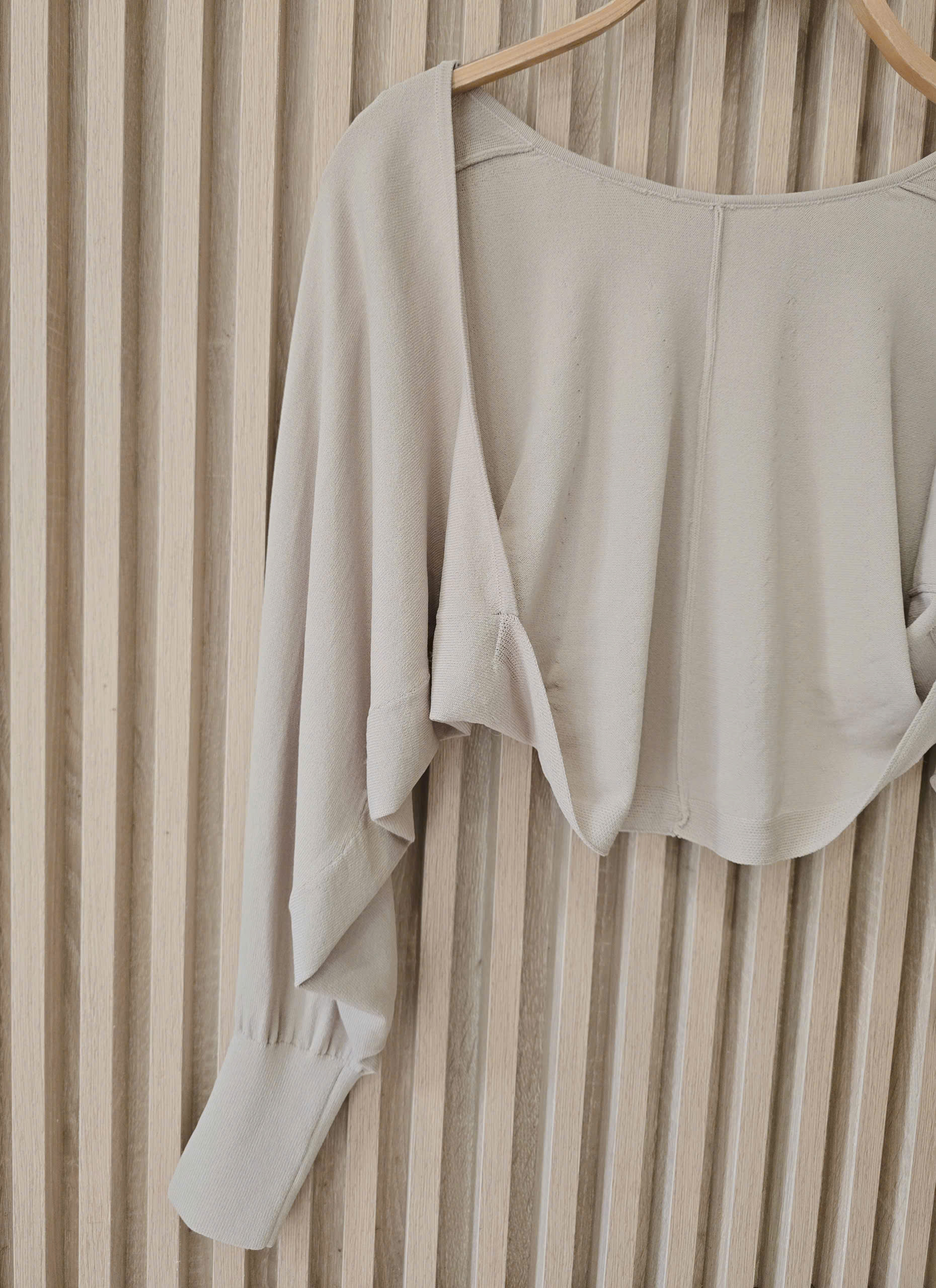 Áo khoác cardigan len dáng lửng dài tay thủy thủ