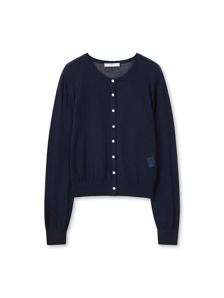 Áo khoác cardigan len mongtogi, cúc sừng, 8 cúc