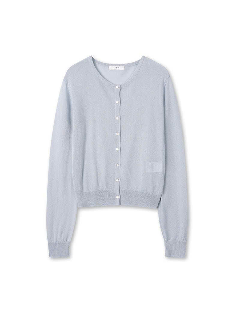 Áo khoác cardigan len mongtogi, cúc sừng, 8 cúc